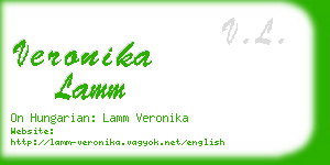 veronika lamm business card